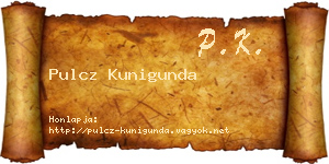 Pulcz Kunigunda névjegykártya